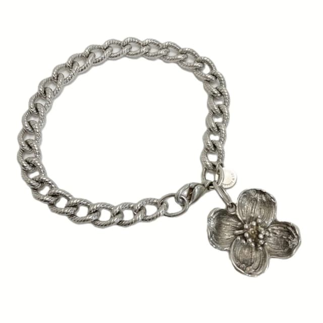 Tiffany & Co. Twisted Rope Flower Charm Bracelet Silver Dogwood in Silver from The Reluxe, photo 1 of 1