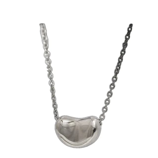 Tiffany & Co. Bean Necklace Silver Elsa Peretti in Silver from The Reluxe, photo 1 of 1