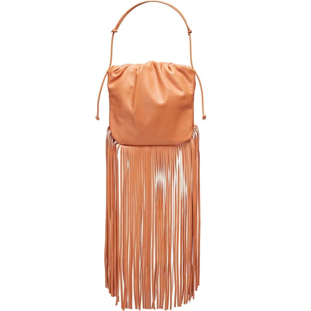 Bottega Veneta The Fringe Pouch Tote, Clay, image 1 of 1 from Cultstatus