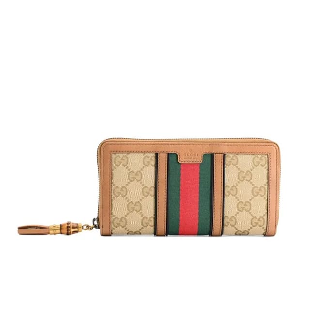 Gucci Wallet Zip Around in Canvas from The Reluxe, photo 1 of 1