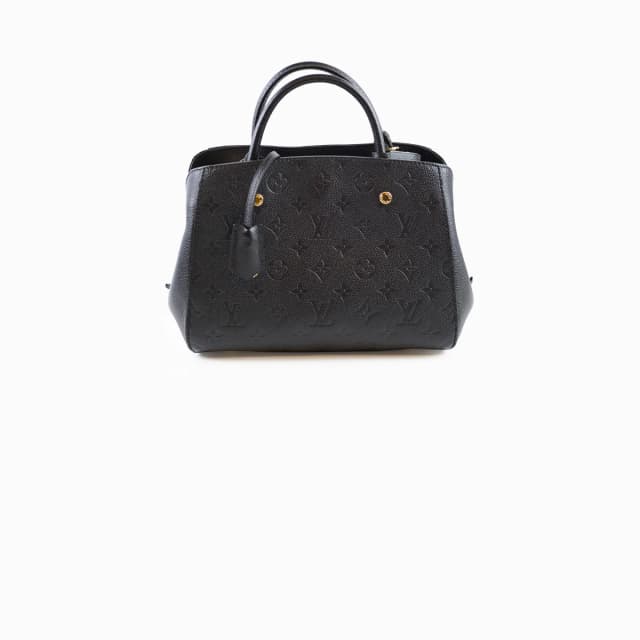 Louis Vuitton BB Montaigne Monogram Empreinte Black (2019) in Black Leather from The Purse Affair, photo 1 of 1