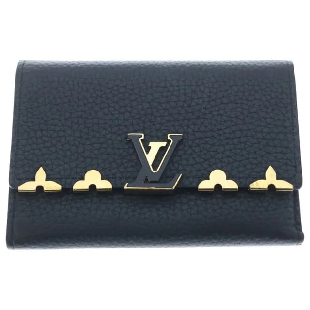 Louis Vuitton Portefeuille Capucines Compact Noir Leather Wallet in Black Leather from The Reluxe, photo 1 of 1