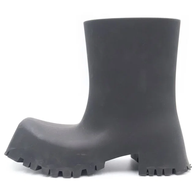 Balenciaga Trooper Rubber Boots Black in Black from The Reluxe, photo 1 of 1