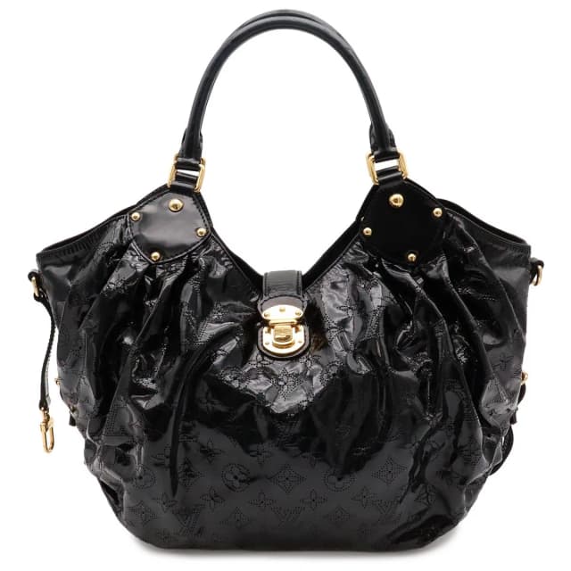 Louis Vuitton Monogram Mahina Surya L Tote Bag Shoulder Patent Leather Noir in Black Patent leather from The Reluxe, photo 1 of 1