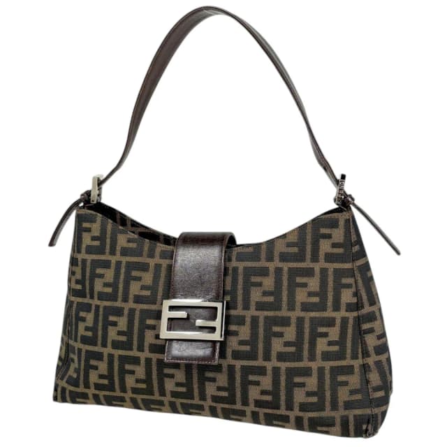 Fendi Shoulder Bag Zucca Pattern Canvas Brown in Brown Canvas from The Reluxe, photo 1 of 1