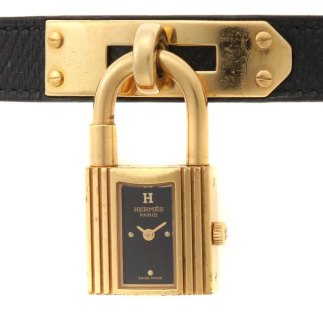 Hermès Kelly Watch Black Dial Quartz in Black Leather from The Reluxe, photo 1 of 1