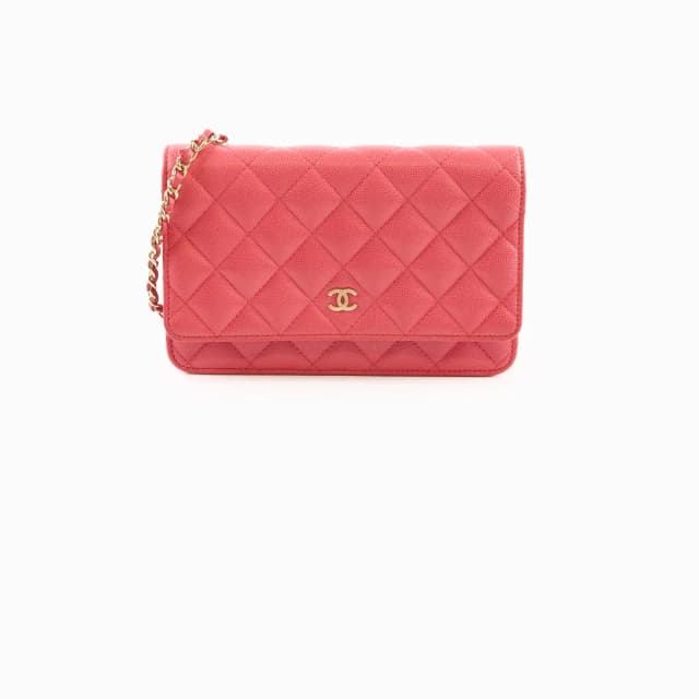 Chanel Caviar Wallet On Chain Red in Red Caviar leather from The Purse Affair, photo 1 of 1