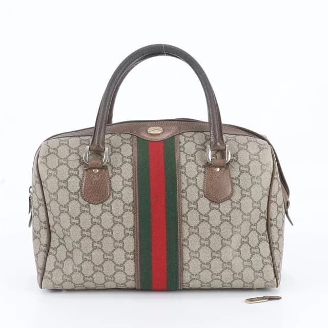 Gucci Vintage Sherry Line GG Plus Leather Tote Bag Mini Boston in Leather from The Reluxe, photo 1 of 1