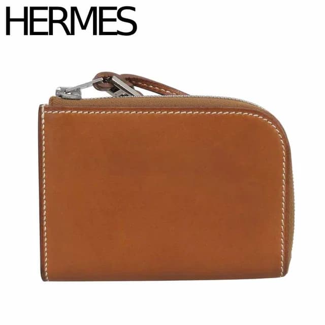 Hermès Remix Mini L-shaped Zipper Leather Coin Purse Card Case Brown in Brown Leather from The Reluxe, photo 1 of 1