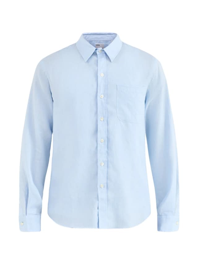 Colorful Standard Linen Shirt Blue in Polar Blue, image 1 of 1 from Fenwick