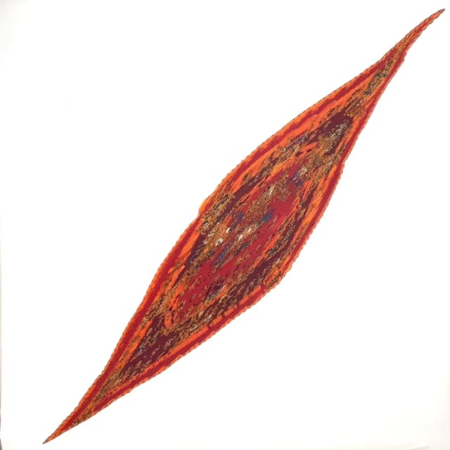 Hermès Yellow Golden Knight Pleated Carre 90 Silk Orange Scarf in Orange Silk from The Reluxe, photo 1 of 1