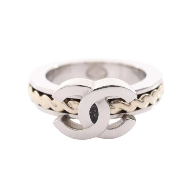 Chanel Ring CC Logo Stainless Steel from The Reluxe, photo 1 of 1