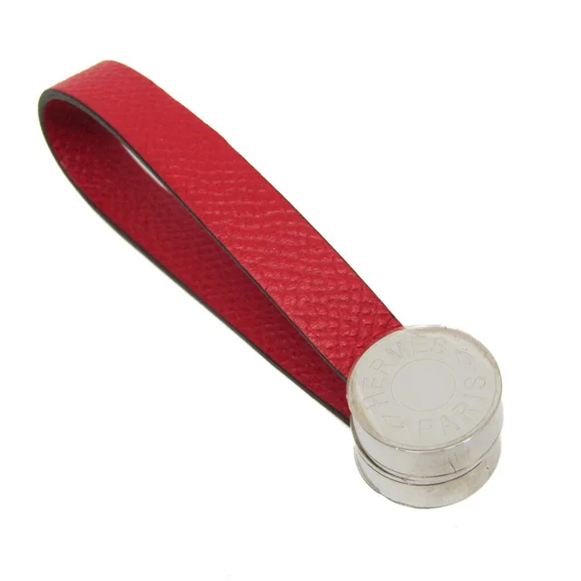 Hermès Women's Glove Holder Silver,Red Color Maris in Red color/Silver Epsom leather, Metal from Elady, photo 1 of 1