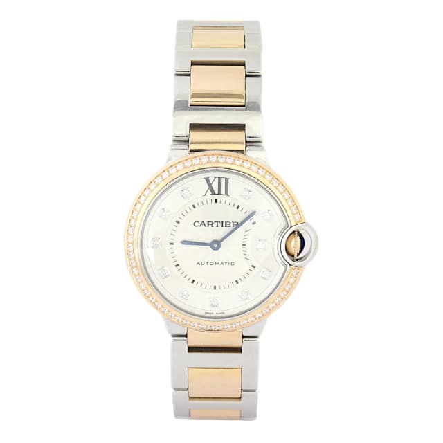 Cartier Ballon Bleu Diamond 36mm Watch in Blue from Luxe.It.Fwd, photo 1 of 1