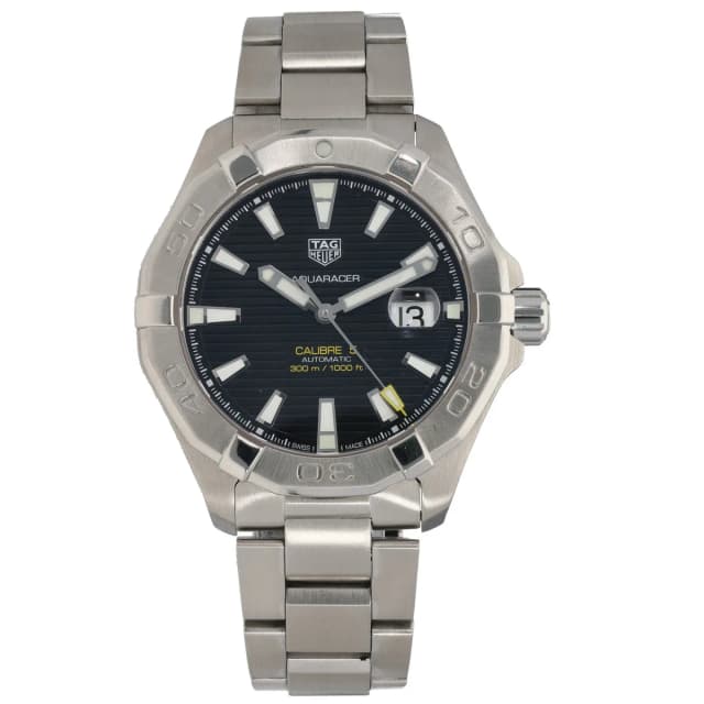 TAG Heuer Aquaracer WAY2010-0 43mm Stainless Steel Watch from H&T, photo 1 of 1