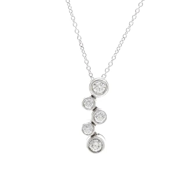 Tiffany & Co. Bubble Diamond Necklace Platinum PT950 Polished in Silver Platinum from Elady, photo 1 of 1