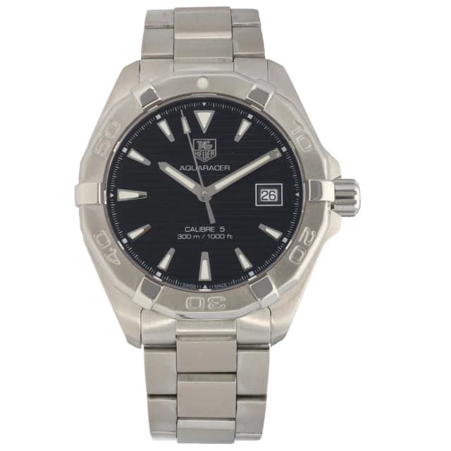 TAG Heuer Aquaracer WAY2112-0 41mm Stainless Steel Watch from H&T, photo 1 of 1