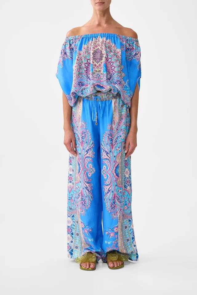 Camilla eBoutique STRAIGHT LEG PANT FOOTSTEPS IN FOLKLORE, image 1 of 1 from CAMILLA