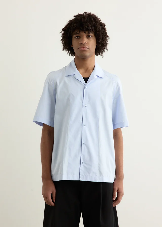 Jacquemus La Chemise Fonccio in J SIGNATURE BLUE EMBROIDE, image 1 of 1 from Incu