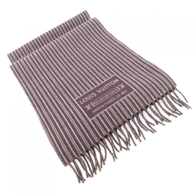 Louis Vuitton My Neverfull Scarf Handbag Brown Purple in Brown Cashmere from The Reluxe, photo 1 of 1