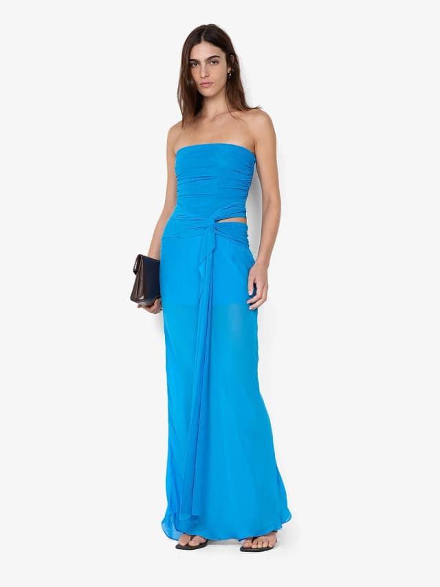 Bec&Bridge JEHNAYA STRAPLESS MAXI DRESS - ASTER BLUE, image 1 of 1 from BEC + BRIDGE