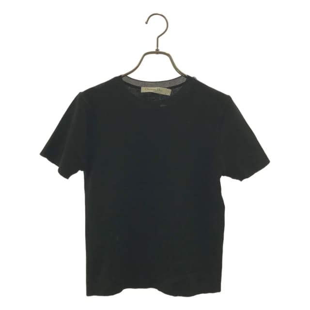 Dior Bee Cashmere Crew Neck Short Sleeve Knit Top 36 Black in Black Cashmere from The Reluxe, photo 1 of 1