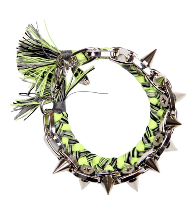 Joomi Lim Punk Carnival Braided Bracelet Green, image 1 of 1 from Cultstatus