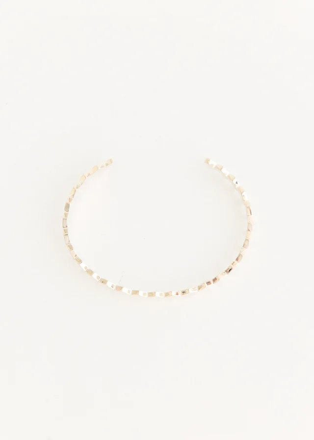 Mikia Snake Bangle in Silver, image 1 of 1 from Incu