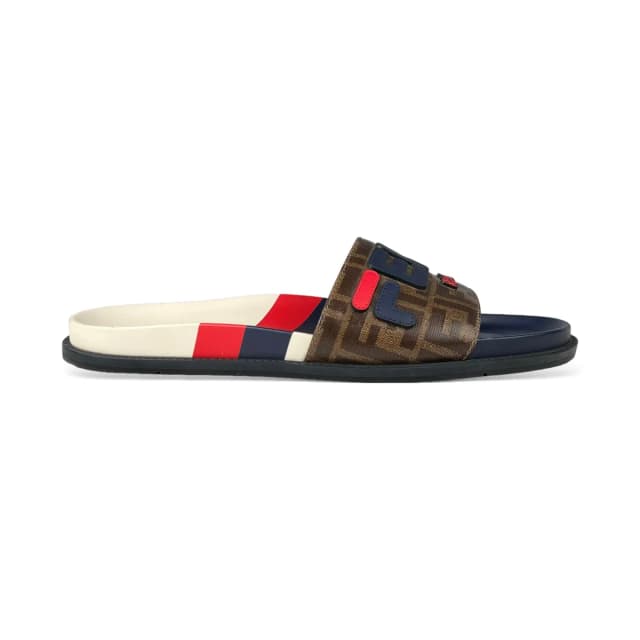 Fendi x Fila Men's Maina Slides in Multicoloured Leather from Designer Archives, photo 1 of 1