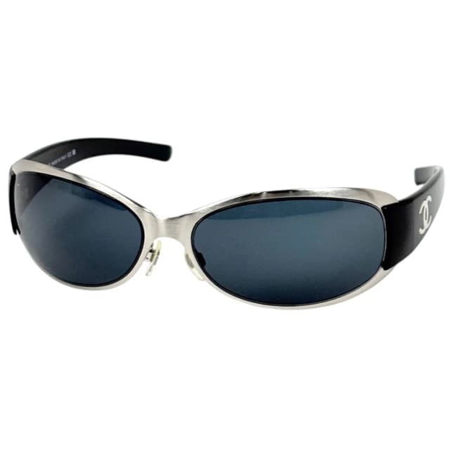 Chanel Sunglasses CC Logo Acetate Metal Black Eyewear in Black from The Reluxe, photo 1 of 1