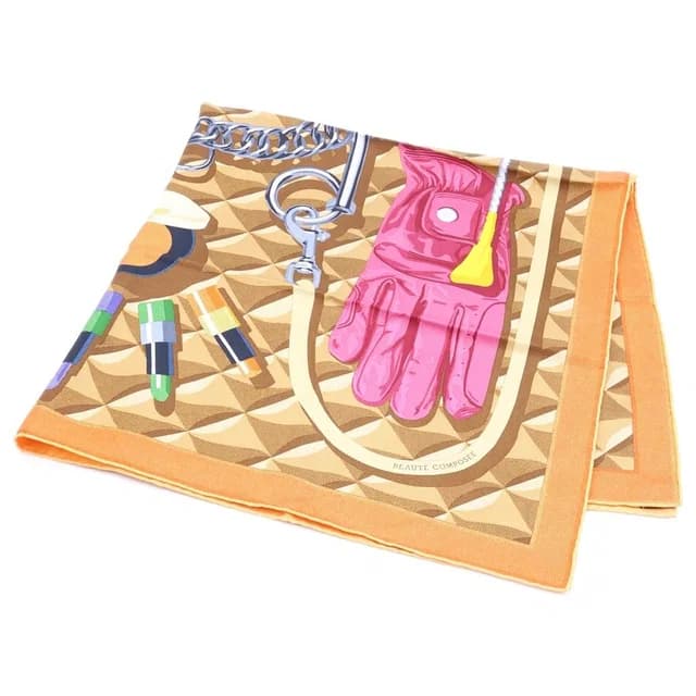 Hermès Carre 90 Bothe Compose Silk Scarf Brown in Brown Silk from The Reluxe, photo 1 of 1