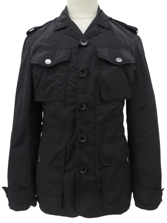 Louis Vuitton Nylon logo button field jacket #44 Black from VINTAGE QOO TOKYO, photo 1 of 1