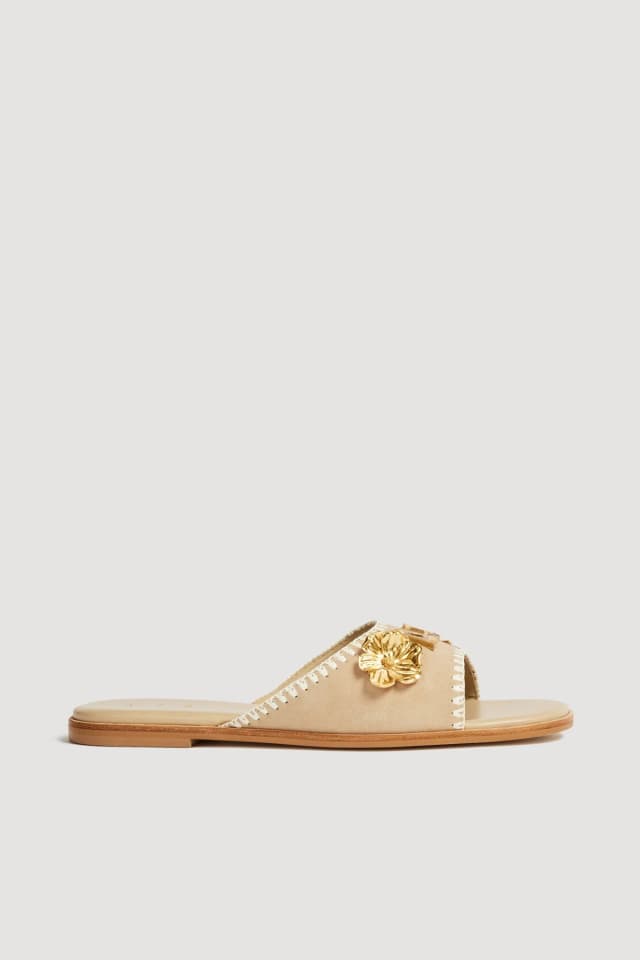 AJE Breeze Slide in BEACH BEIGE, image 1 of 1 from Aje