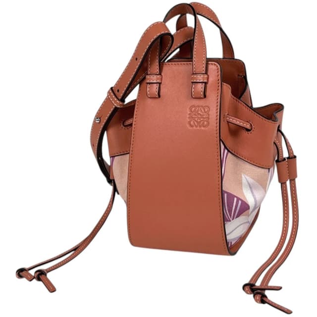 Loewe Handbag Paula's Ibiza Hammock Mini Floral Leather Salmon Pink in Pink Leather from The Reluxe, photo 1 of 1