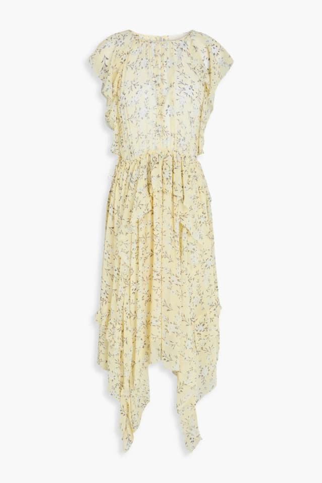 Ulla Johnson Caterina Floral-Print Silk-Georgette Midi Dress, image 1 of 1 from THE OUTNET