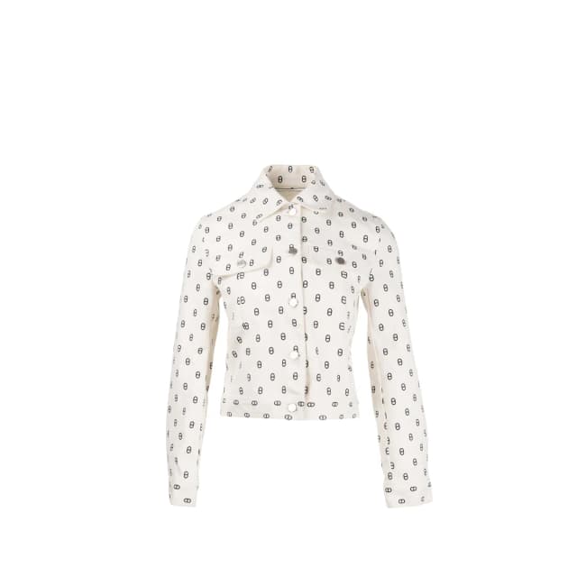 Hermès Size 38 Chaine D’Ancre Denim Jacket Cotton/Elastane White/Black SHW in Black Denim from EMIER, photo 1 of 1