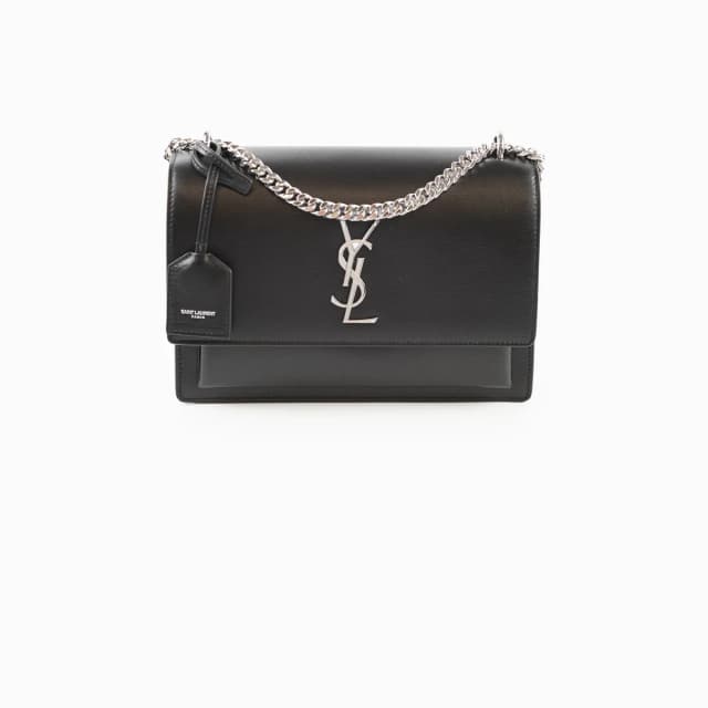 Saint Laurent Sunset Medium Black SHW in Black from The Purse Affair, photo 1 of 1