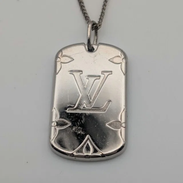 Louis Vuitton Locket Pendant Monogram Silver in Silver from The Reluxe, photo 1 of 1