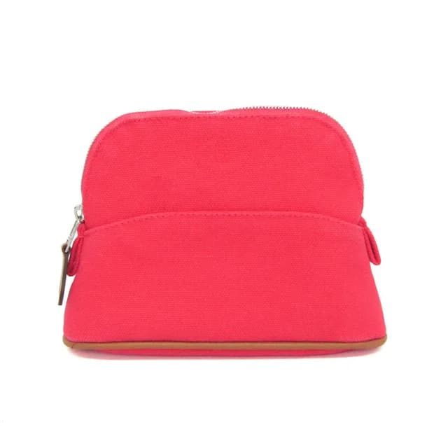 Hermès Bolide Mini Women's Cotton,Leather Pouch Pink in Pink Cotton , Leather from Elady, photo 1 of 1