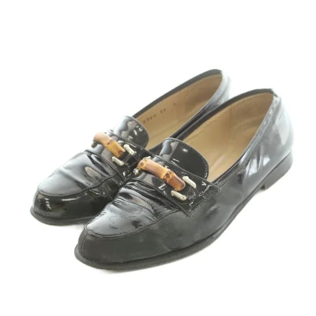 Gucci Loafers Leather Bamboo Motif Black in Black Leather from The Reluxe, photo 1 of 1