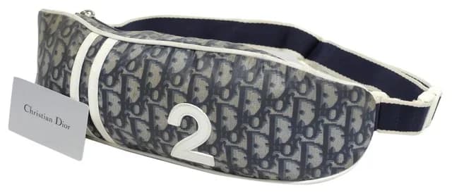 Dior Navy Blue Monogram Trotter No. 2 Bumbag Waist Pouch Fanny Pack in Navy Canvas from Bagriculture, photo 1 of 1