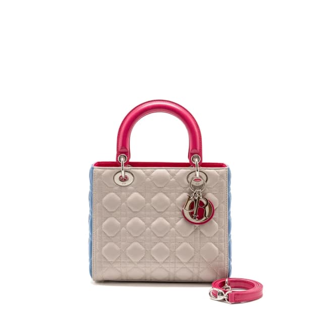 Medium Lady Dior Lambskin Light Grey / Multicolour SHW in Grey Lambskin from EMIER, photo 1 of 1