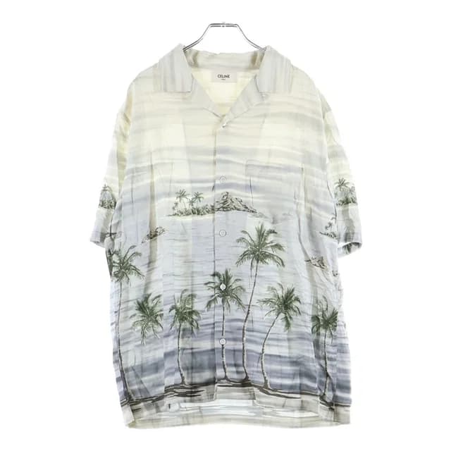 Celine Hawaiian Shirt in White from The Reluxe, photo 1 of 1