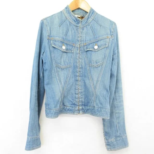 Dolce & Gabbana Leopard Denim Jacket 38 Blue in Blue Denim from The Reluxe, photo 1 of 1