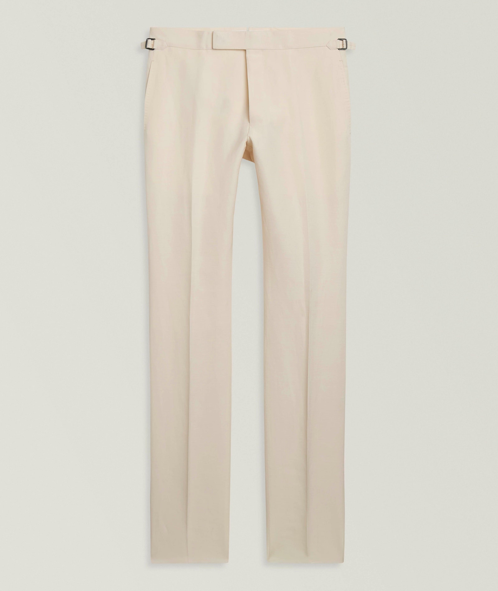 TOM FORD Shelton Linen-Silk Canvas Dress Pants in White Wool & Wool Blends, image 1 of 1 from Harry Rosen
