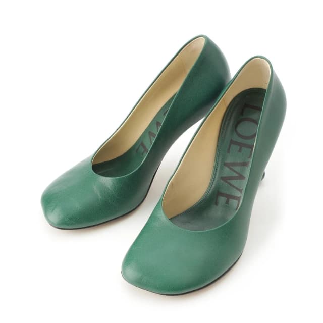 Loewe Toy Goat Leather Heels Pumps Green in Green Goatskin from The Reluxe, photo 1 of 1