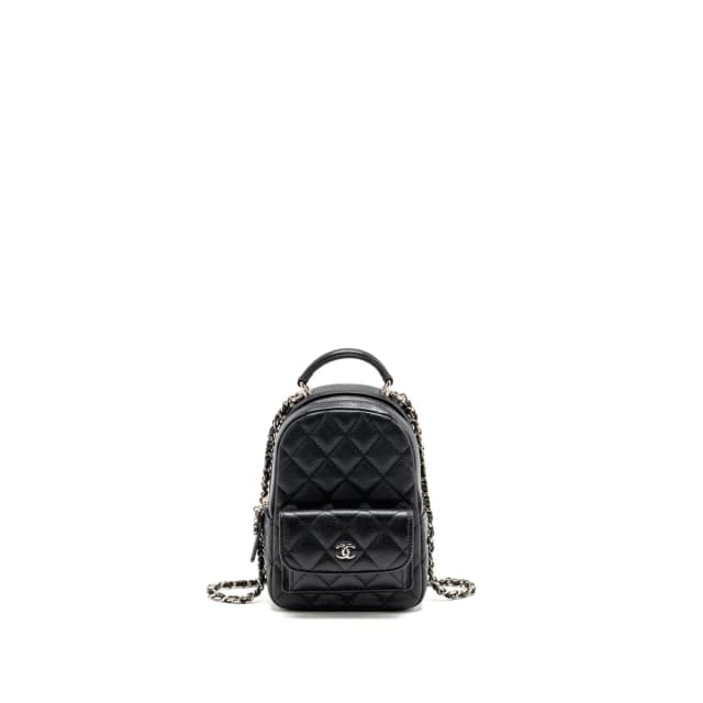 Chanel Mini Backpack / crossbody bag caviar black SHW (microchip) in Black Caviar leather from EMIER, photo 1 of 1