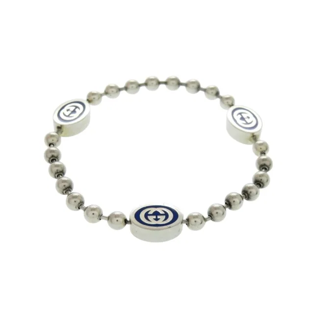 Gucci Ball Chain Bracelet Interlocking G 925 Sterling Silver in Silver from The Reluxe, photo 1 of 1