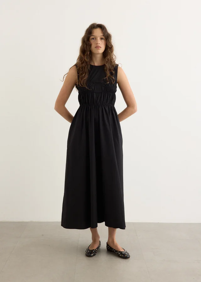 Cecilie Bahnsen Christy Dress in BLACK, image 1 of 1 from Incu