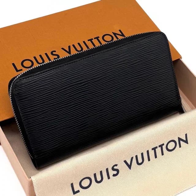 Louis Vuitton Epi Zippy Wallet Noir Black in Black Leather from The Reluxe, photo 1 of 1